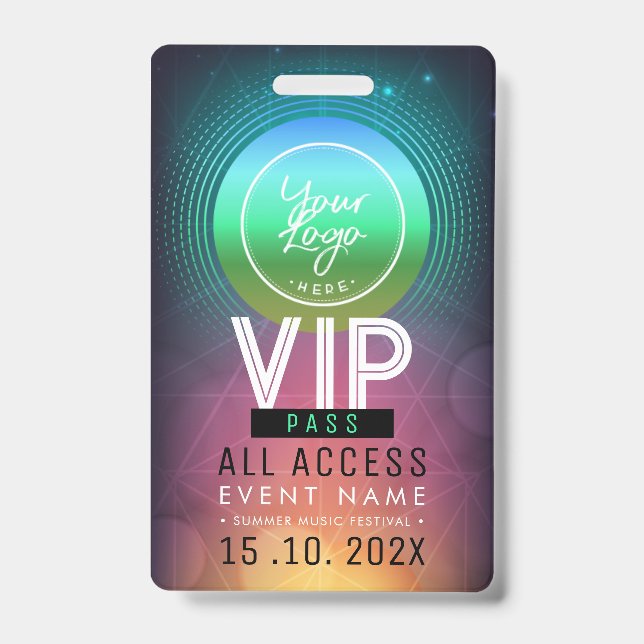 Exclusive VIP Access Event ID Badge (Front)