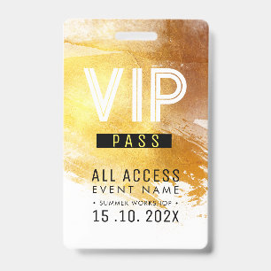 Exclusive VIP Access Event workshop ID Badge