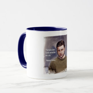 Exclusive Volodymir Zelensky & Quote Coffee Mug 