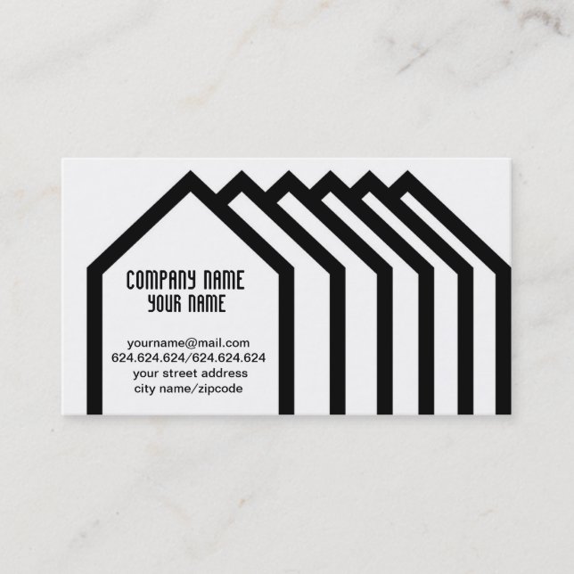 Exclusively original appearance minimal style business card (Front)