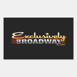 ExclusivelyBroadway.com Rectangular Sticker