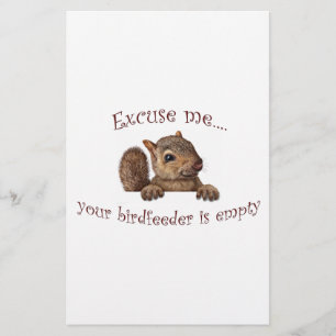 Excuse me...your birdfeeder is empty