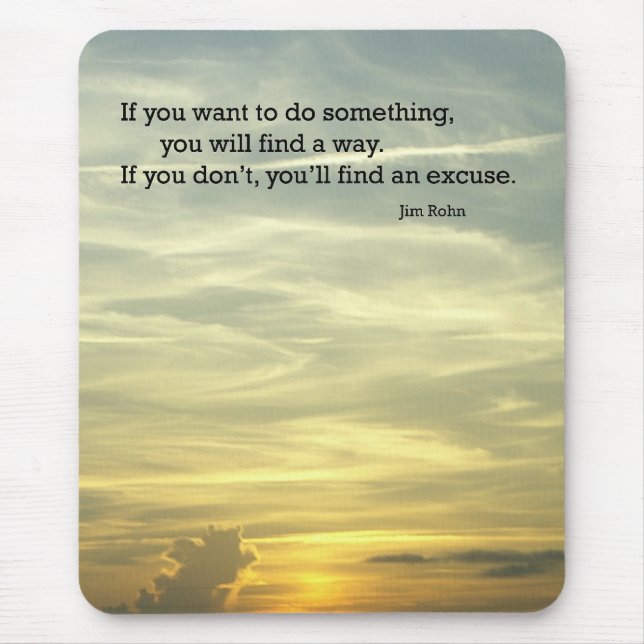 Excuse Mouse Mat (Front)