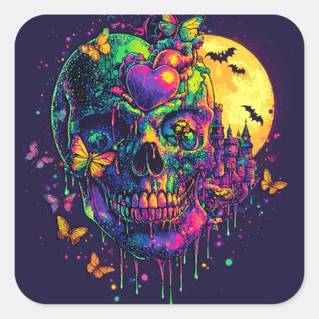 ExDesigner | Customisation | Halloween Square Sticker (Front)