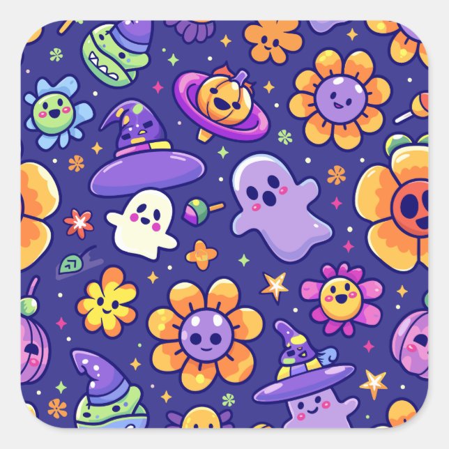 ExDesigner | Customisation | Halloween Square Sticker (Front)
