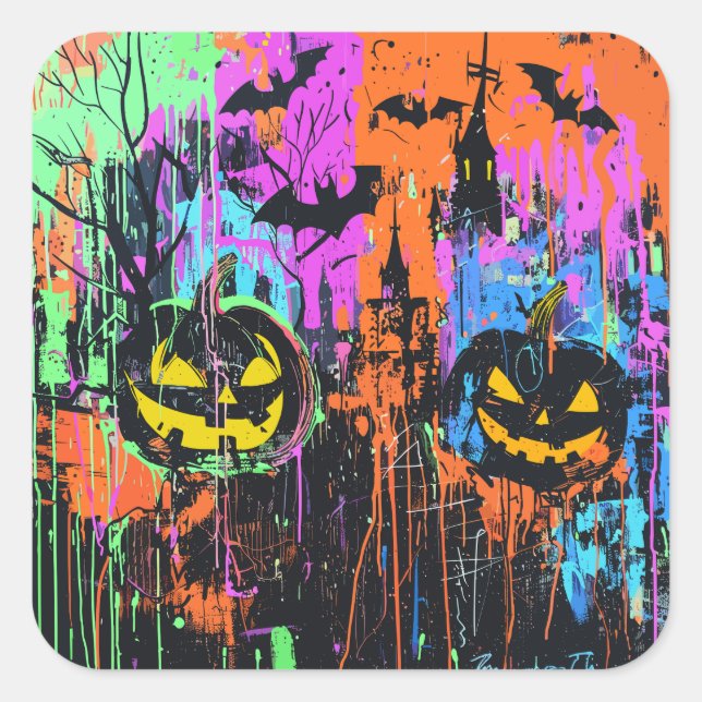 ExDesigner | Customisation | Halloween Square Sticker (Front)