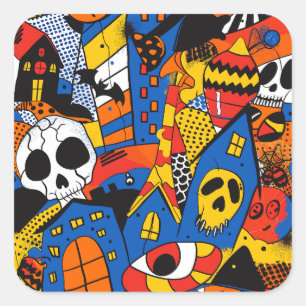 ExDesigner Customization Halloween Square Sticker