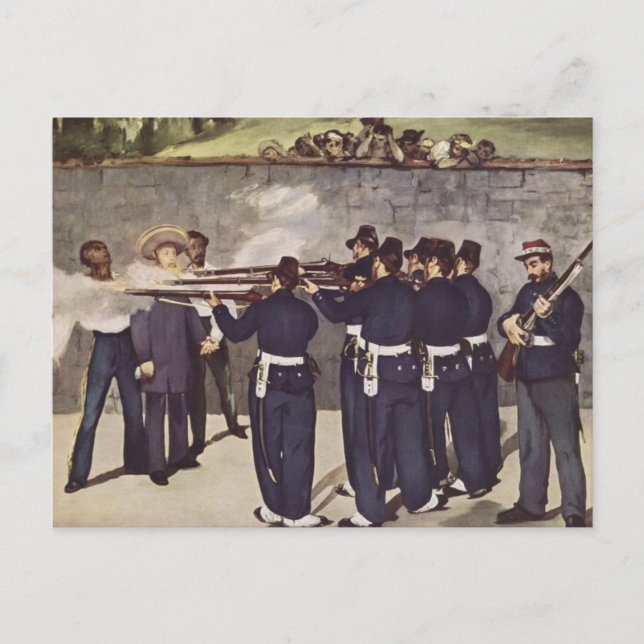 Execution of Emperor Maximilian of Mexico - Manet Postcard (Front)