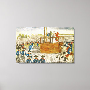 Execution of Marie-Antoinette Canvas Print
