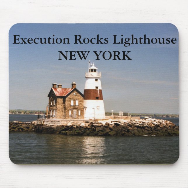 Execution Rocks Lighthouse, New York Mousepad (Front)