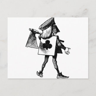 Executioner of Clubs Black Postcard