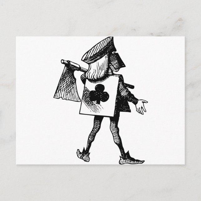 Executioner of Clubs Black Postcard (Front)