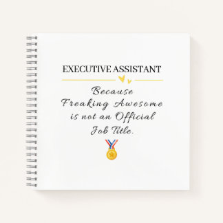 Executive Assistant Appreciation Thank You Notebook