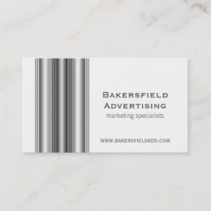 Executive Bars Business Card, Grey Business Card