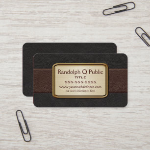 Executive Black and Brown Business Card
