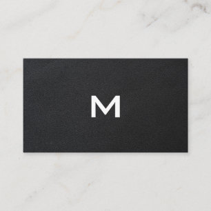 Executive Black   Monogram Business Card