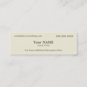 Executive Bone Mini Business Card