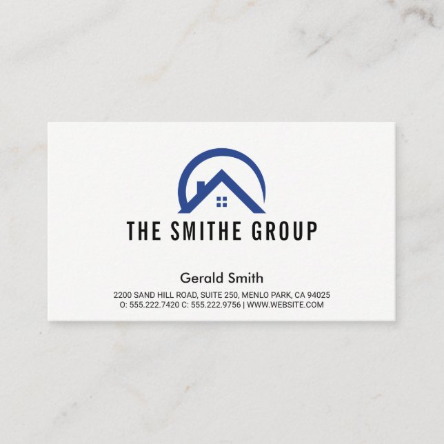 Executive Capitalist | Corporate | Realtor Logo Business Card (Front)