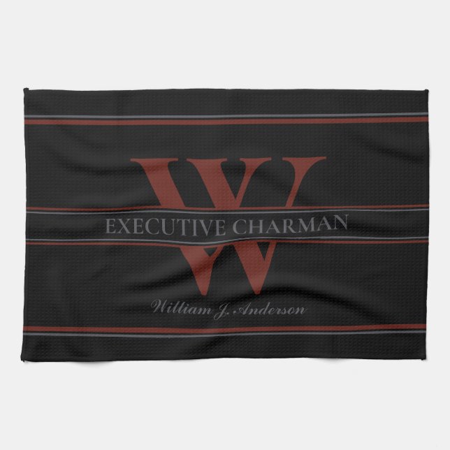 Executive Chairman Char-man Pun BBQ Tea Towel (Horizontal)