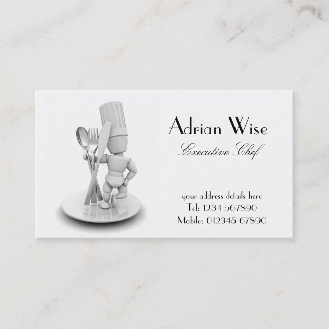Executive Chef Business Card (Front)