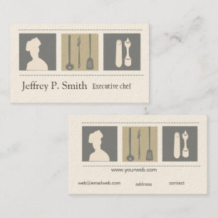 Executive Chef Catering  Foodist Culinary Business Card