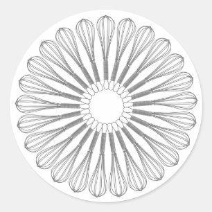 Executive Chef Culinary,  Whisk Classic Round Sticker