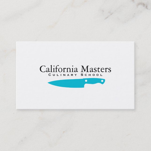 Executive Chef | Cyan II Business Card (Front)
