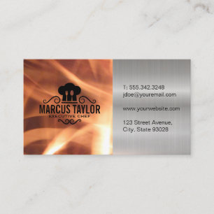 Executive Chef   Fire Business Card