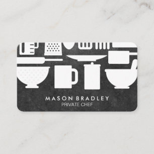 Executive Chef Kitchen Tools Business Card