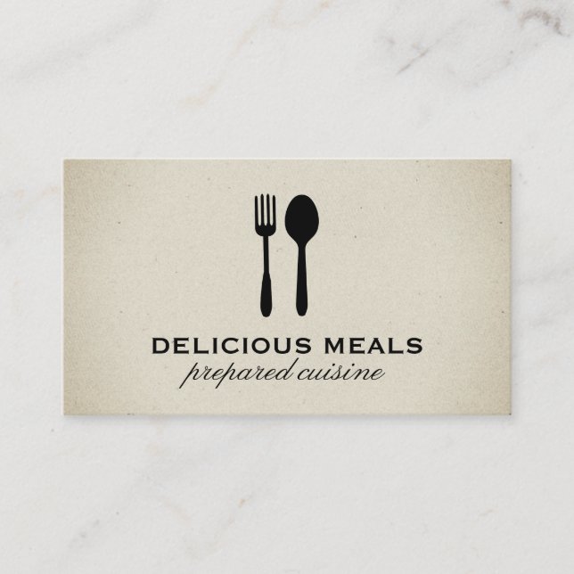 Executive Chef Restaurant Owner Business Card (Front)