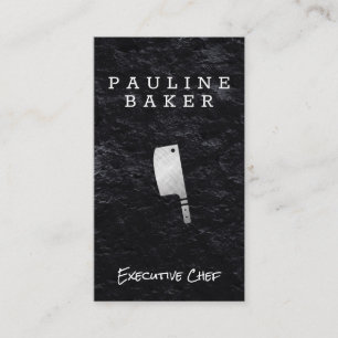 Executive Chef   Slate   Cooking Knife Business Card