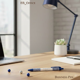 Executive Chic Navy Stripes Professional Business Blue Ink Pen