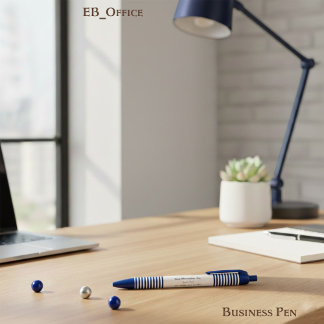 Executive Chic Navy Stripes Professional Business Blue Ink Pen