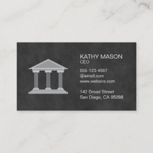 Executive Consultant Lawyer Law Court Business Card