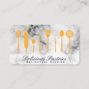 Executive Culinary Master Kitchenware Marble Business Card