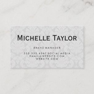 Executive Damask Pattern Business Card