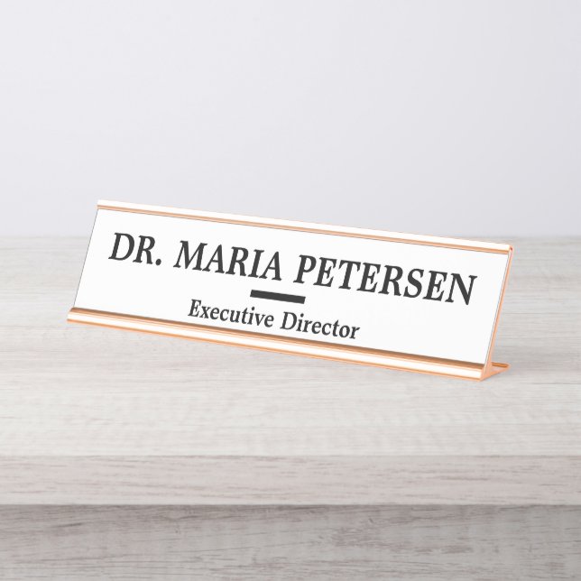 Executive Director Desk Name Plate (Front)
