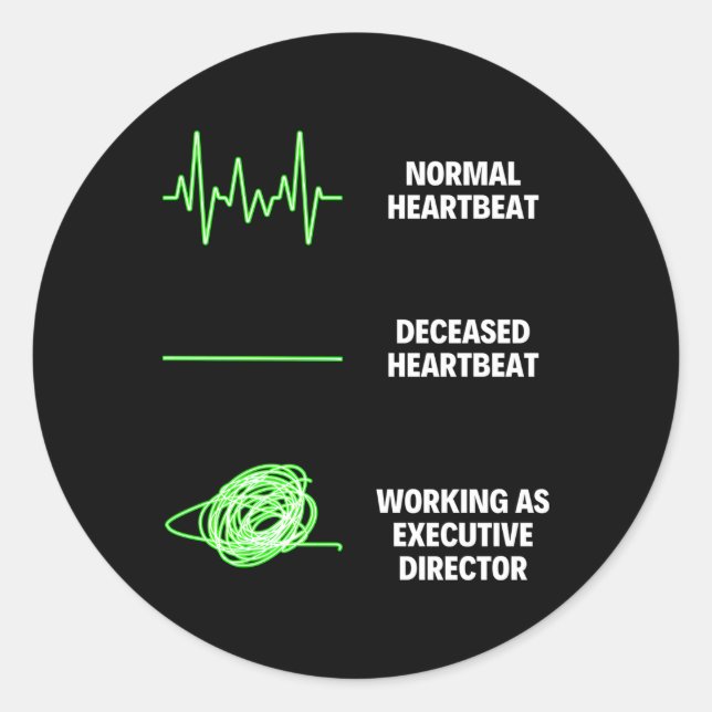 Executive Director Jobs Administrative Assistant Classic Round Sticker (Front)