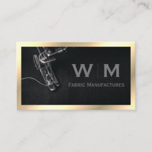 Executive Gold Classic Monogram Manufacture Business Card