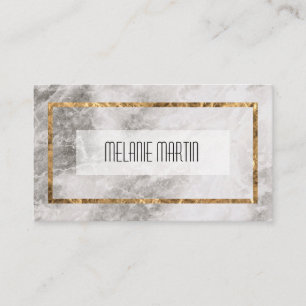 Executive Gold Frame and Marble Business Card