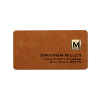 Executive Gold Monogram Sable Leather