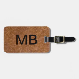 Executive Leather Look Luggage Tag