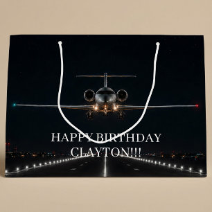 Executive Luxury Jet Arrival After Hours Large Gift Bag