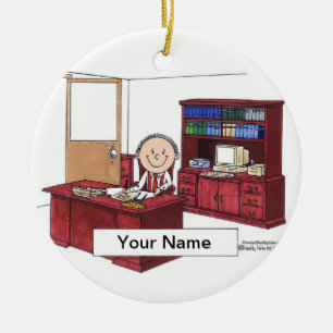 Executive - Male Ceramic Tree Decoration