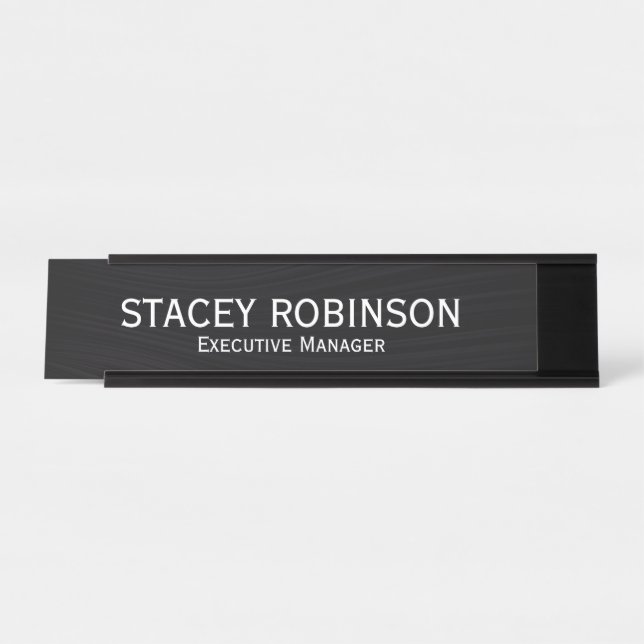 Executive Manager Desk Name Plate (Front)