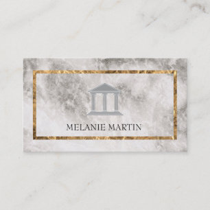 Executive Marble Gold Foil Frame Business Card
