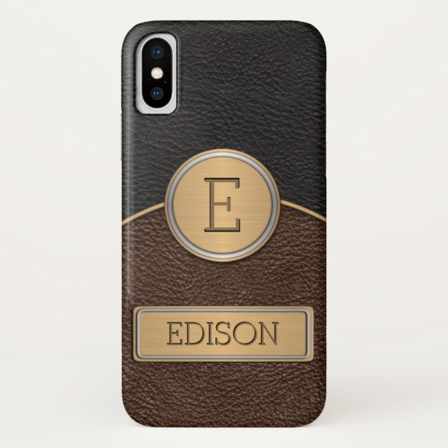 Executive Monogram Name Template Case-Mate iPhone Case (Back)