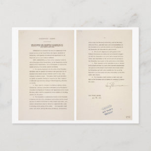 Executive Order 9981 Desegregation of Armed Forces Postcard