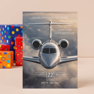 Executive Private Jet Plane Invitation
