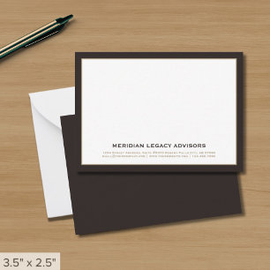 Executive Professional Note Card